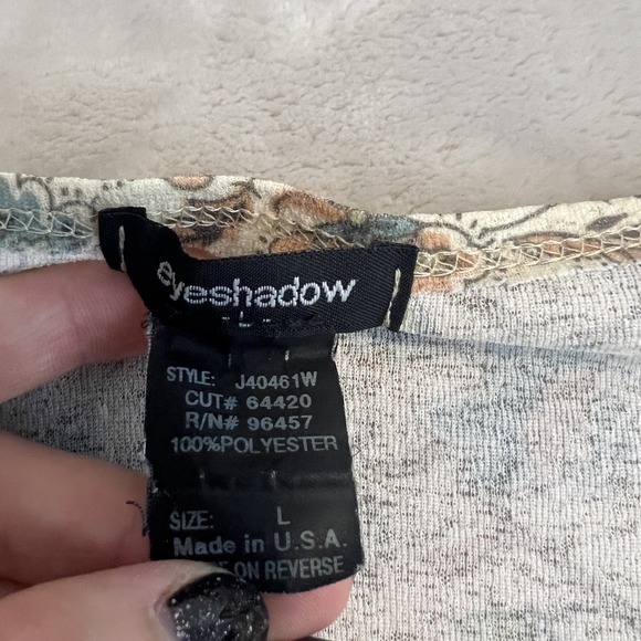 Vintage Babydoll Fairy Top Juniors Large Sheer Floral Y2K Cottage Coquette - Picture 10 of 12